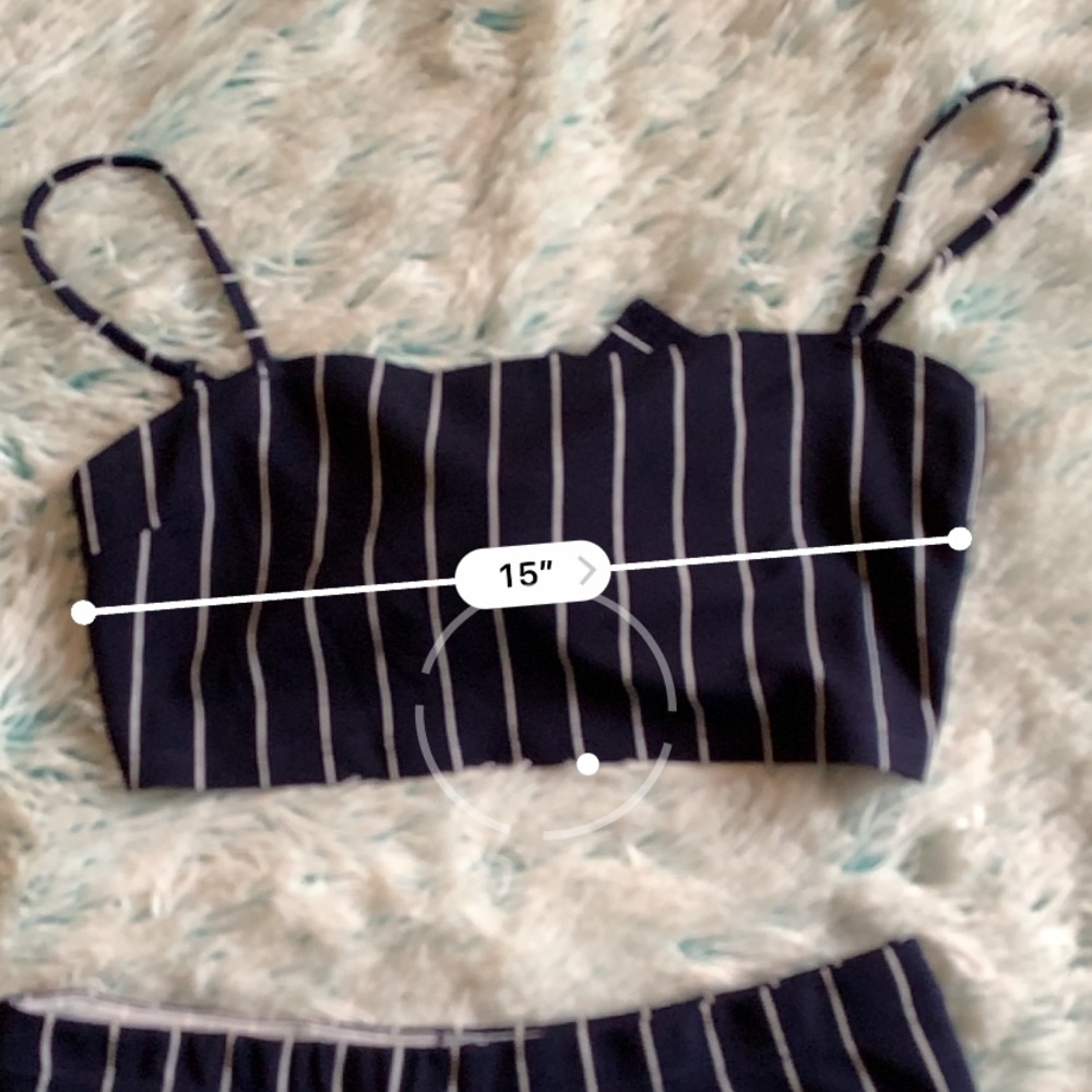 ✨SHEIN STRIPED TWO-PIECE OUTFIT✨ - Picture 4 of 7